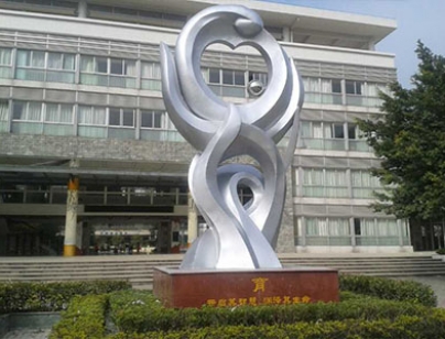 廣州越秀中學不銹鋼景觀雕塑